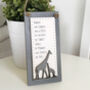 Wooden Hanging Giraffe Poem Plaque Sign, thumbnail 2 of 6