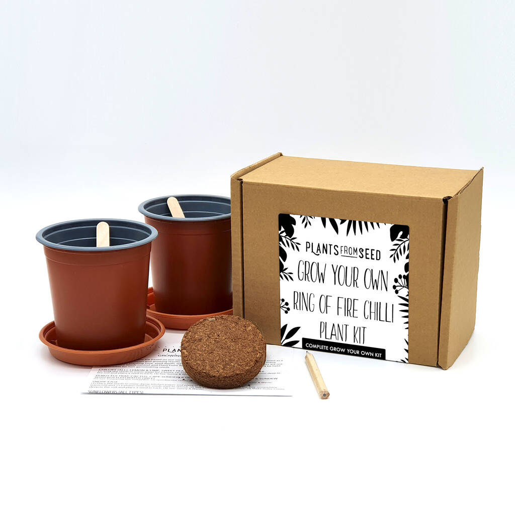 Complete Grow Your Own Ring Of Fire Chilli Plant Kit By ...