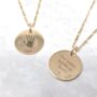 18ct Gold Vermeil Plated Actual Handprint Necklace, thumbnail 2 of 7