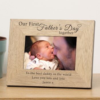 1st Father's Day Personalised Photo Frames, 3 of 3