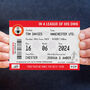 Personalised Football Ticket Card For Dad, thumbnail 3 of 6