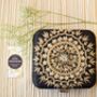 Mahiya Black Gold Embroidered Square Clutch, thumbnail 2 of 3