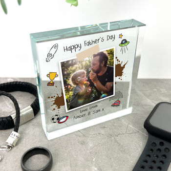Personalised 'Our Adventures' From The Kids/Grandkids Crystal Token, 4 of 6