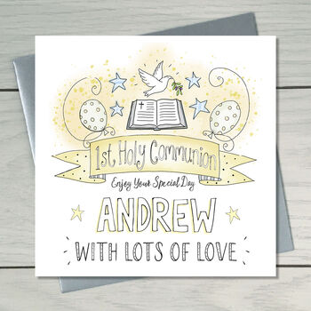 Holy Communion/ Confirmation Personalised Card, 3 of 4