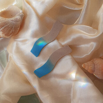 Wave | Polymer Clay Statement Earrings, 3 of 7