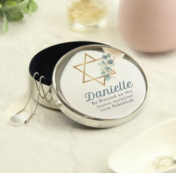 Personalised Bat Mitzvah Keepsake Box, 6 of 6