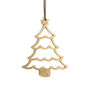 Handmade Brass Christmas Tree Decorations – The Festive Cheer Collection, thumbnail 10 of 11