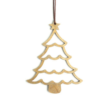 Handmade Brass Christmas Tree Decorations – The Festive Cheer Collection, 10 of 11