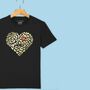 'Leopard Heart Of Hearts' Kids T Shirt, thumbnail 1 of 7