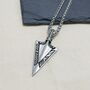 Personalised Men's Tribal Arrowhead Necklace, thumbnail 1 of 3