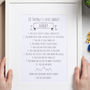 Personalised Ten Things I Love About Daddy Print, thumbnail 4 of 4