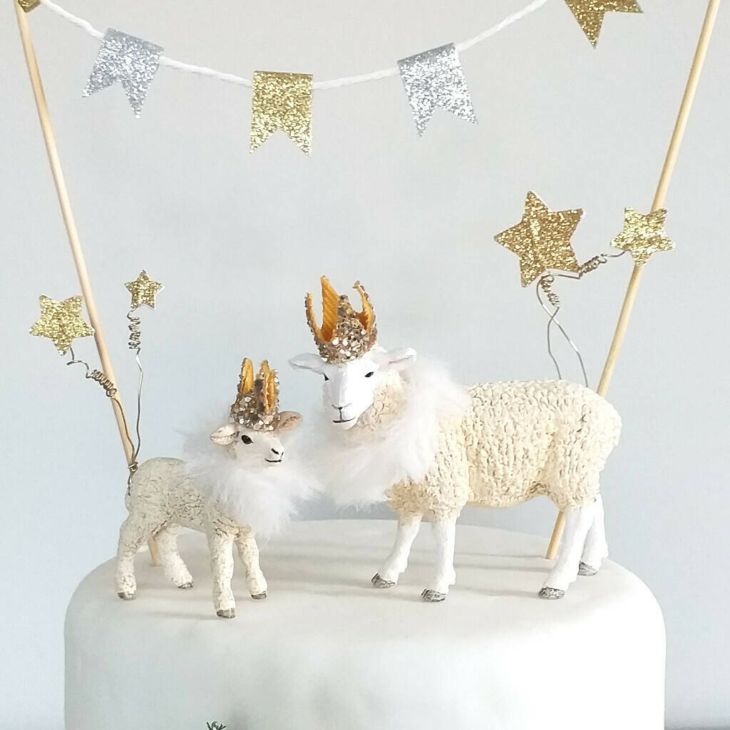 Personalised Sheep Cake Topper Keepsakes By Zippitysstudio