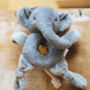 Elephant Plush Grey Rattle, thumbnail 5 of 5