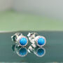 Turquoise Sterling Silver December Birthstone Jewellery Set, thumbnail 4 of 5