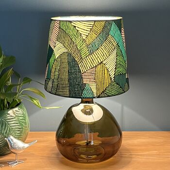 Jadeite Abstract Geometric Empire Lampshades, 3 of 9