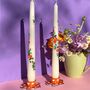 Clay Flower Gingham Candle Holders, thumbnail 9 of 9