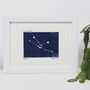 Personalised Taurus Constellation Woodblock Print, thumbnail 3 of 5