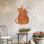 Cat Lovers Metal Wall Art For Garden, Perfect Pet Owner Gift, thumbnail 1 of 10