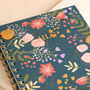 Personalised Initials Teal Floral Notebook, thumbnail 5 of 5