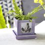 Mini Cube Photo Plant Pot For Grandma, thumbnail 6 of 8