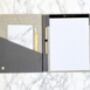 Luxury Meeting Notes Folder, Personalised, thumbnail 4 of 7