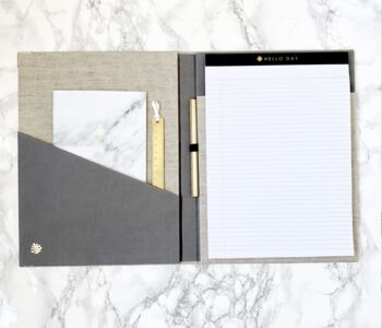 Luxury Meeting Notes Folder, Personalised, 4 of 7
