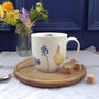 Fine Bone China Chickens And Forget Me Nots Easter Mug, thumbnail 1 of 11