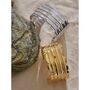 Cannes D'or Gold Ombré Slide V Gala Curve Rim Gift Bangle, thumbnail 4 of 4