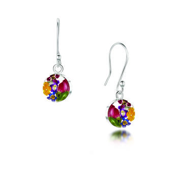 Real Flower Drop Earrings By Shrieking Violet®, 8 of 12