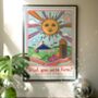 Glastonbury Postcard Retro Print, thumbnail 2 of 4