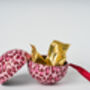 Trio Of Baubles In Swedish Design Filled With A Choice Of Swedish Chocolates, Swedish Candy Or Chocolate Truffles, Glögg + Carola + Kalle, thumbnail 4 of 9