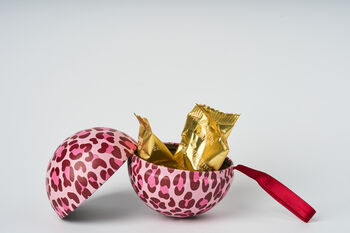 Trio Of Baubles In Swedish Design Filled With A Choice Of Swedish Chocolates, Swedish Candy Or Chocolate Truffles, Glögg + Carola + Kalle, 4 of 9