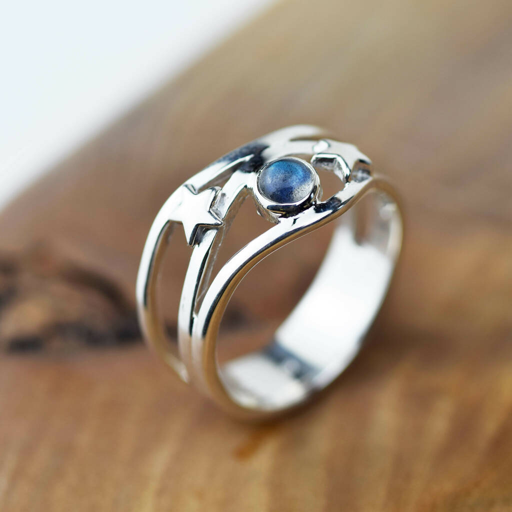 Northern Lights Labradorite Sterling Silver Ring By Alison Moore Designs