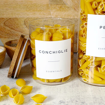 Acacia Storage Jar With Personalised Waterproof Label, 4 of 11