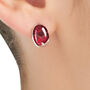 Poppy Stud Earrings – Sterling Silver With Real Flowers, thumbnail 2 of 10