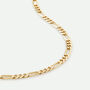 9ct Yellow Gold Solid Figaro Chain 20 Inch, thumbnail 1 of 6