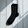 Black Stripe Glitter Socks, thumbnail 1 of 3