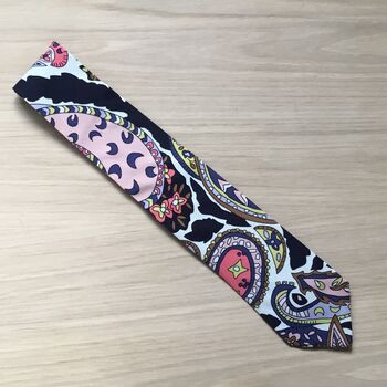 Liberty Tie/Pocket Square/Cuff Link In Black Paisley, 2 of 5