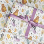 Mothers Day Wrapping Paper Roll Owl Bear Cat Baby, thumbnail 2 of 3