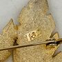 Genuine 1960s Goldplated Leaf Brooch, thumbnail 4 of 6