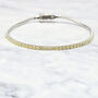 Citrine Gemstone Sterling Silver Tennis Bracelet, thumbnail 1 of 6