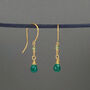 Green Agate And Peridot Drop Earrings, thumbnail 1 of 4