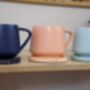 Pastel Ceramic Mug And Coaster Set, thumbnail 4 of 4