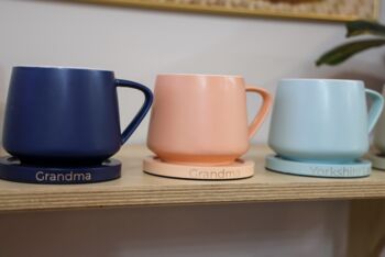 Pastel Ceramic Mug And Coaster Set, 4 of 4