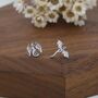 Mismatched Dragon Stud Earrings In Sterling Silver, thumbnail 5 of 12
