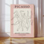 Picasso Pink Dove Set Of Two Art Prints, thumbnail 3 of 4