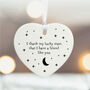 Personalised Porcelain Heart Thank My Lucky Stars That I Have Friend Like You Gift, thumbnail 4 of 4