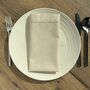 Cream Cotton Napkins • Set Of Six, thumbnail 2 of 4