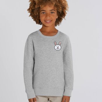 Childrens Organic Cotton Bunny Sweatshirt, 10 of 11