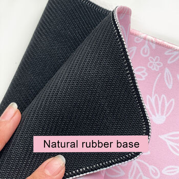 Soft Pink Floral Desk Mat, 3 of 7